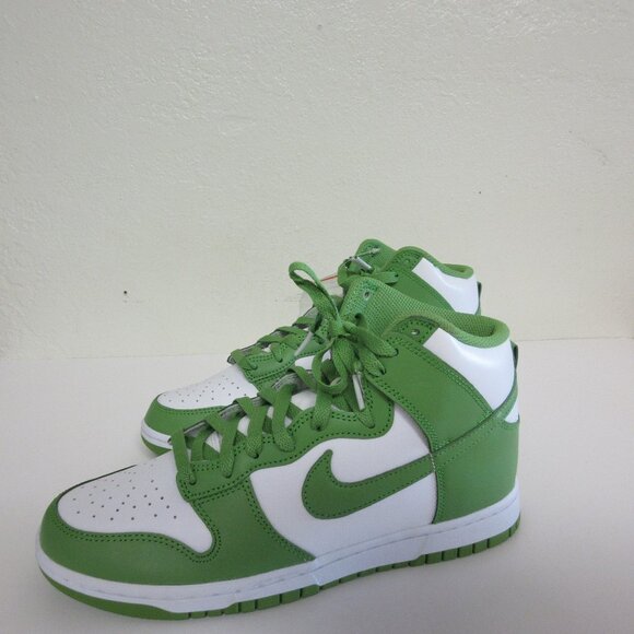 NIKE Green/White Dunk High Retro DV0829-101 8.5 Basketball Sneakers